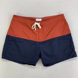 Saturdays NYC Boardshorts Mens 36 Color Block 5" Nylon Swim Trunks‎ Beach Surf
